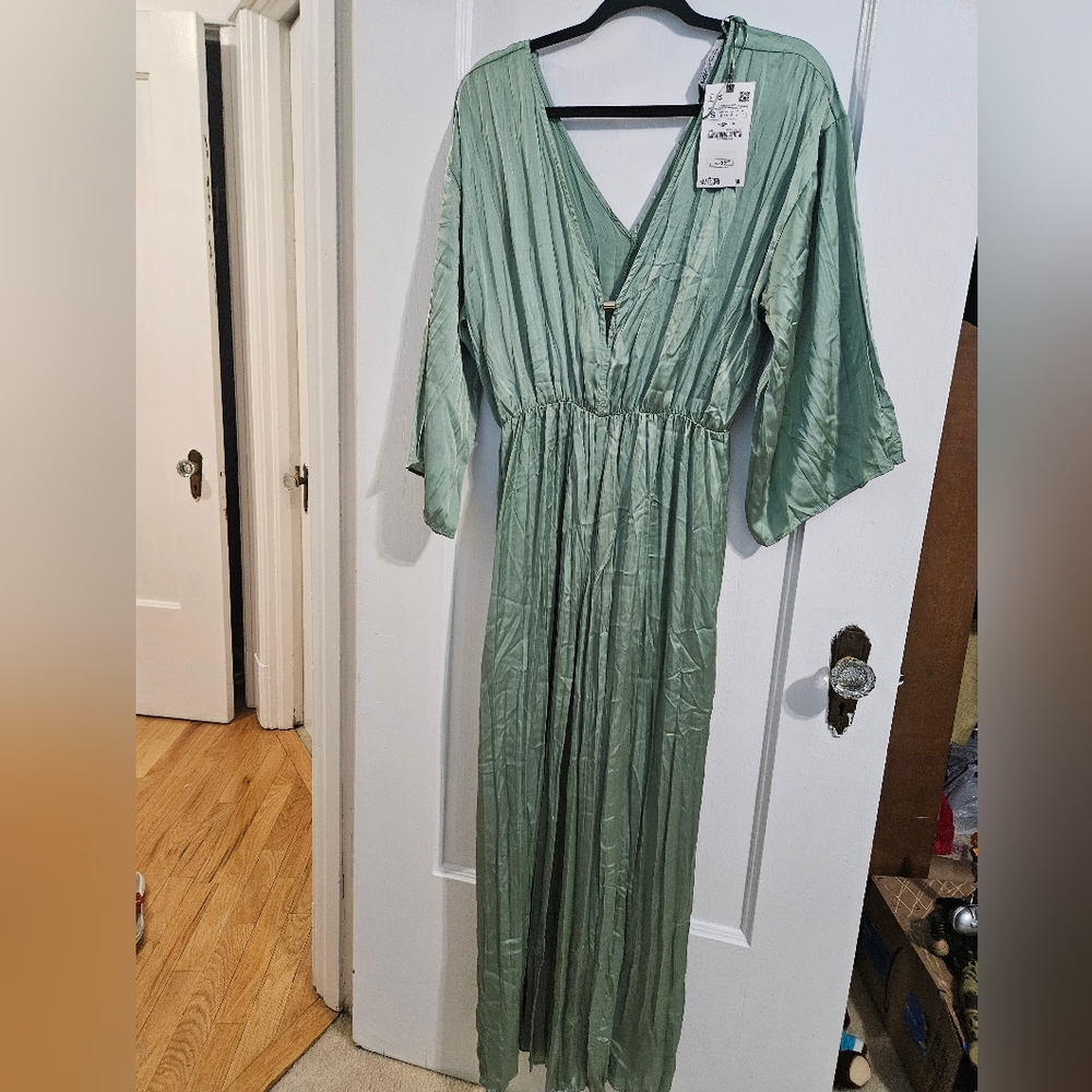 Zara satin jumpsuit